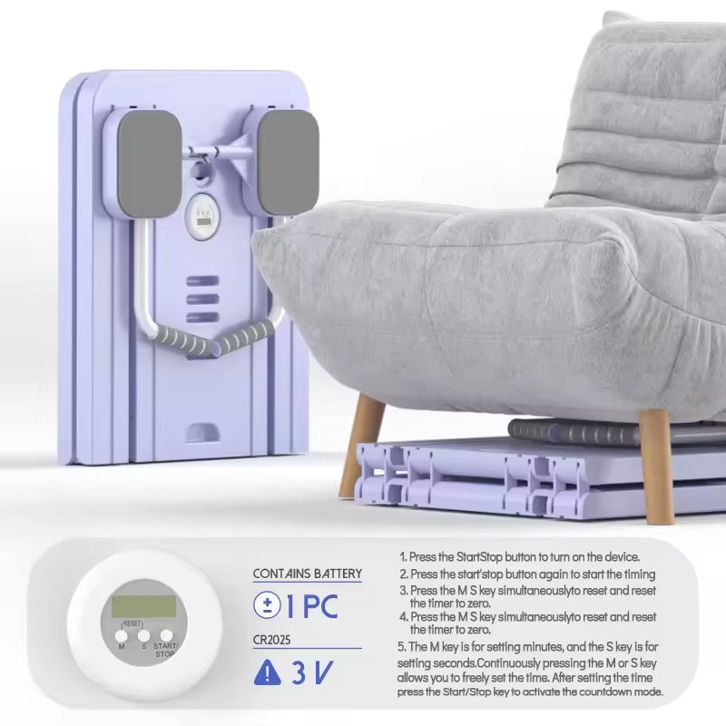 7 In1 Multifunctional Abdominal Exercise Board Push Ups Stands Resistance Bands Hand Grips Muscle Exercise Fitness Equipment