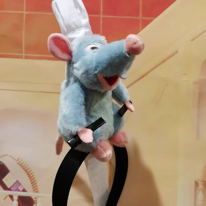Ratatouille Hairband New Cartoon Plush Doll Headband French Wide-Brimmed Hairpin Photo Headdress Creativity Girl Gift