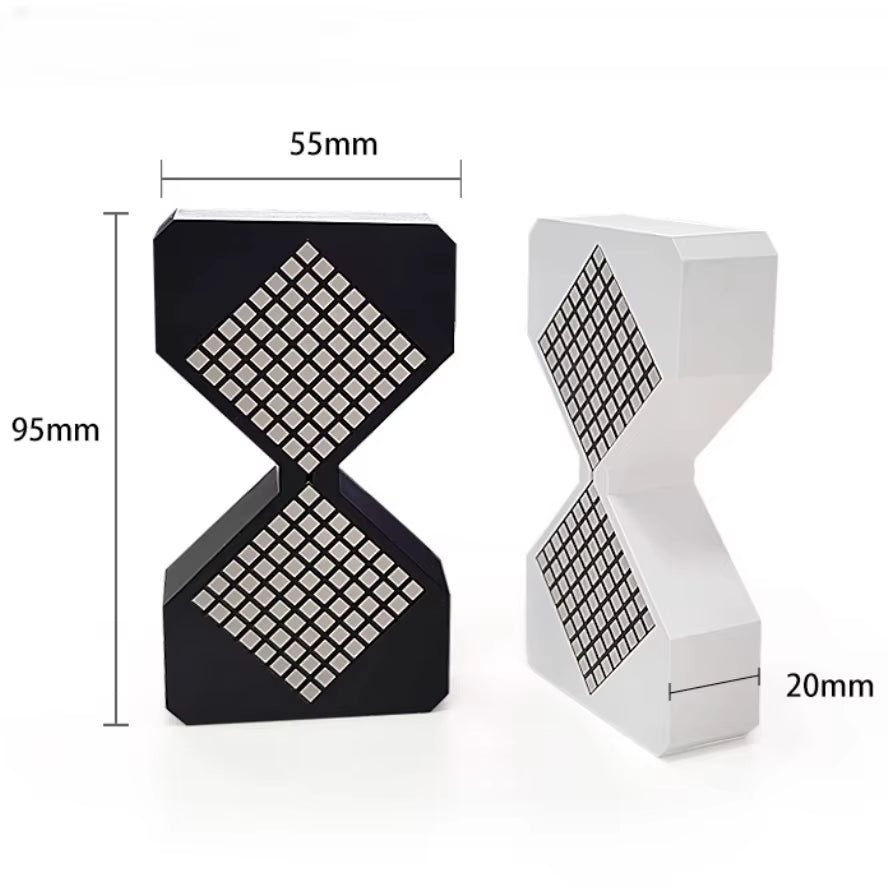 New Digital Hourglass Timers LED Electronic Hourglass Night Light Cyber Style Home Decoration Birthday Christmas Gift