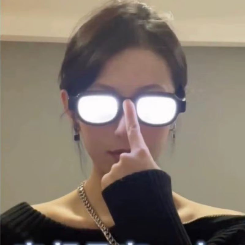Edogawa Conan Led Technology Luminous Funny Glasses Bar Sunglasses Cos Anime Essential for Halloween and Christmas Gift Props