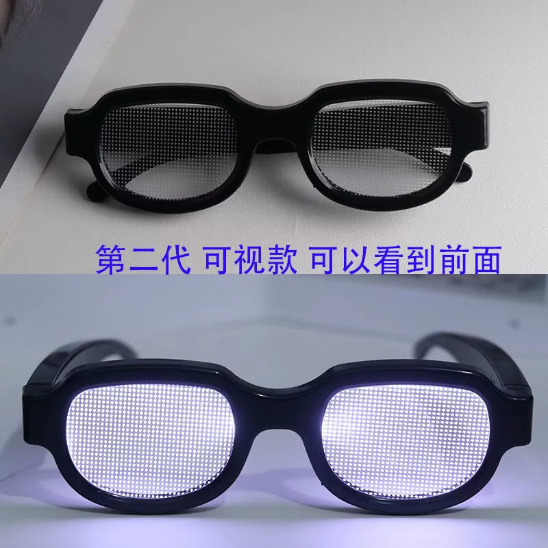 Edogawa Conan Led Technology Luminous Funny Glasses Bar Sunglasses Cos Anime Essential for Halloween and Christmas Gift Props