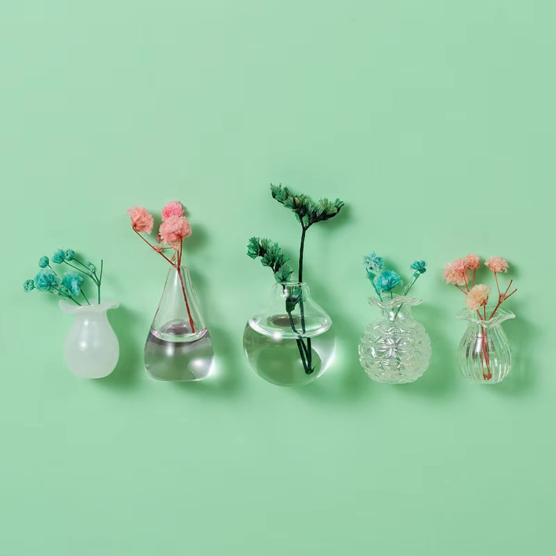 Small Fridge Magnet Decoration Mini Ceramic Vase Micro Landscape Ornament Fridge Cute Magnets Place Flower Arrangements