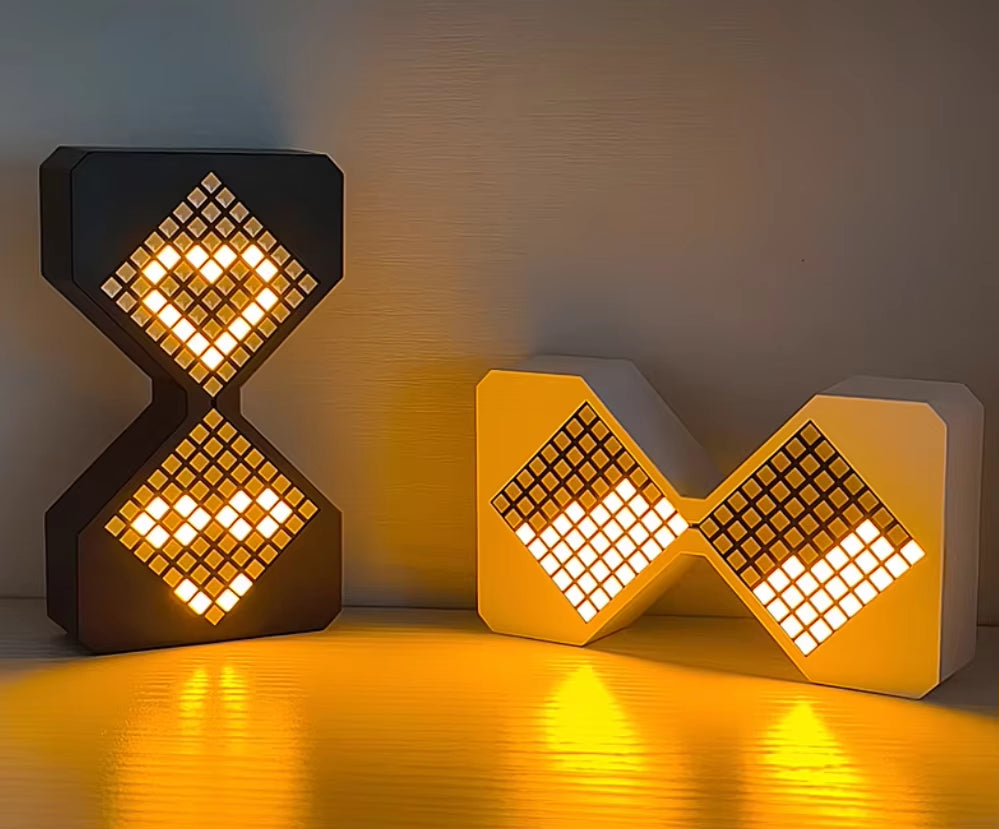 New Digital Hourglass Timers LED Electronic Hourglass Night Light Cyber Style Home Decoration Birthday Christmas Gift
