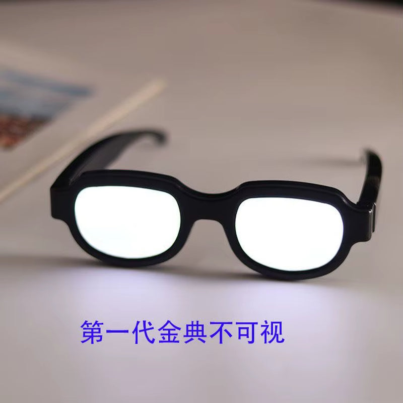 Edogawa Conan Led Technology Luminous Funny Glasses Bar Sunglasses Cos Anime Essential for Halloween and Christmas Gift Props